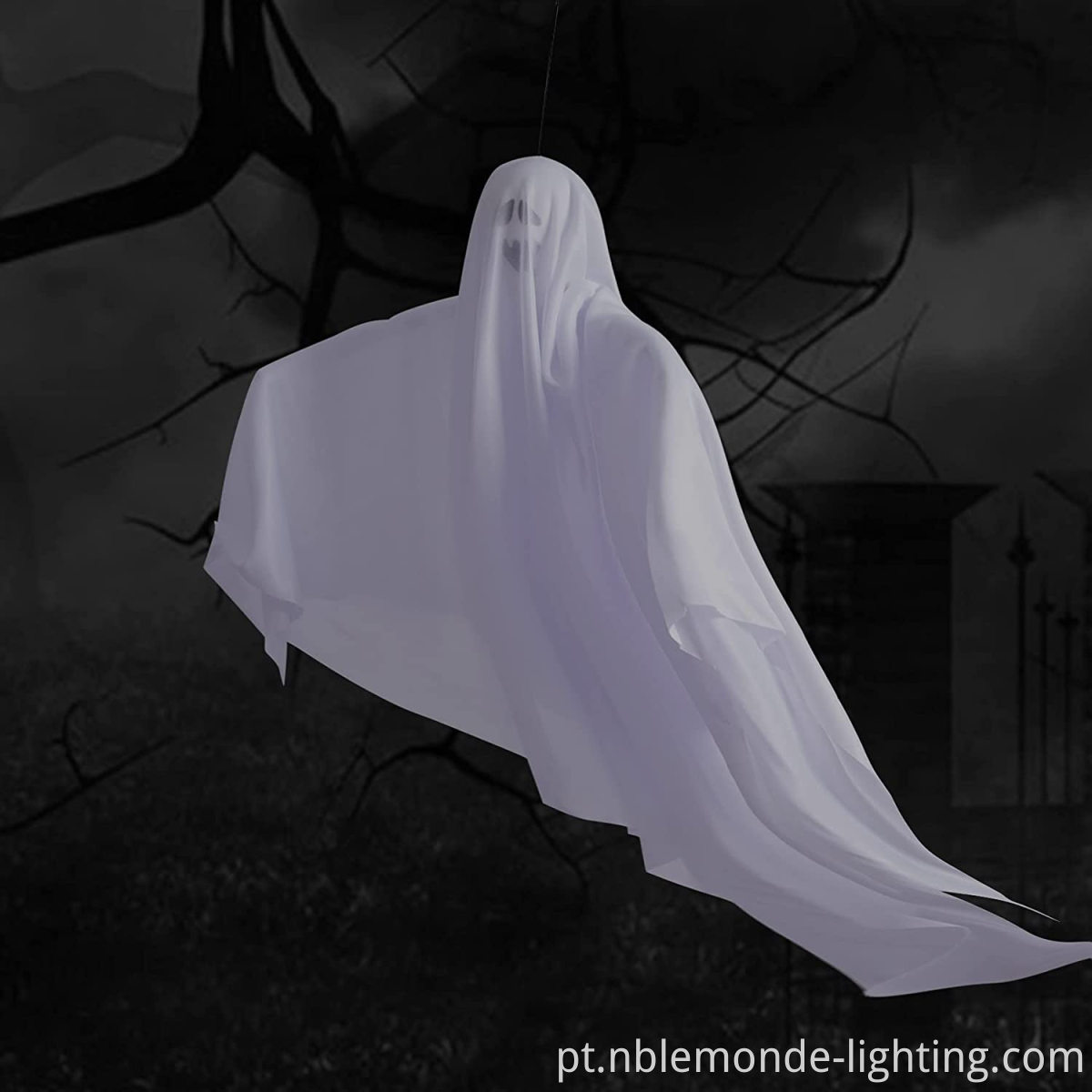 Eerie Ghostly Hanging Lamp Decor